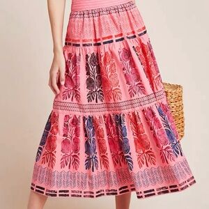 Bloomingprint by Anthropologie Pink Skirt